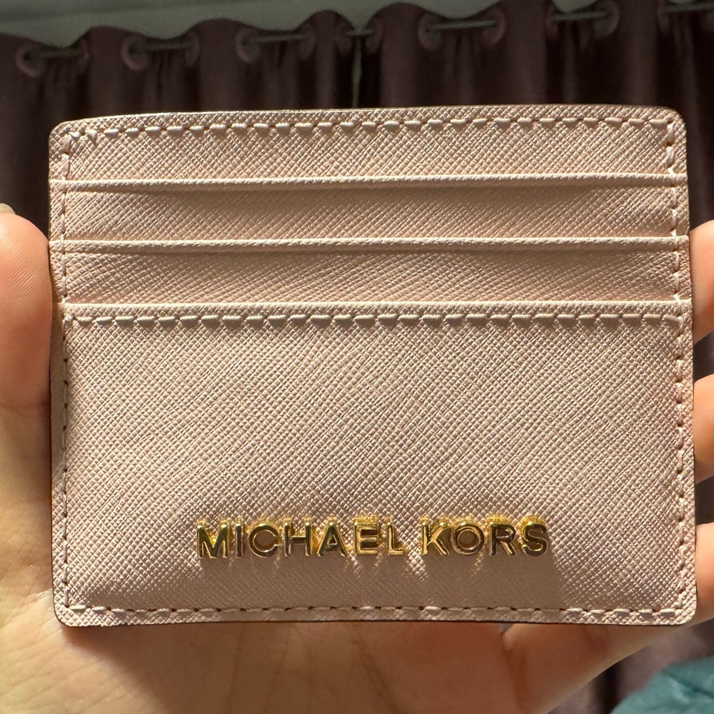 Baby Pink Michael Kors Card Holder